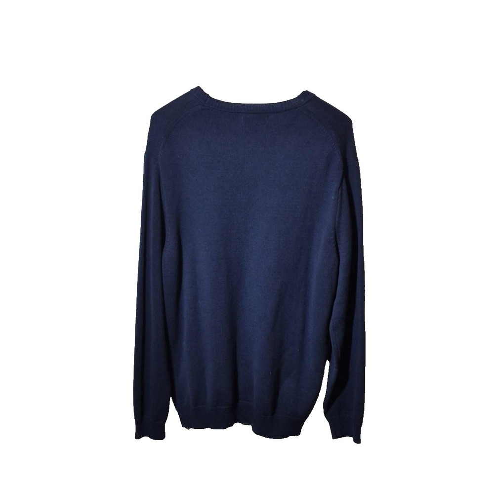 Club Room Sweater Mens‎ XL Navy Blue Red White Argyle Crewneck Pullover New Tags - Picture 2 of 9